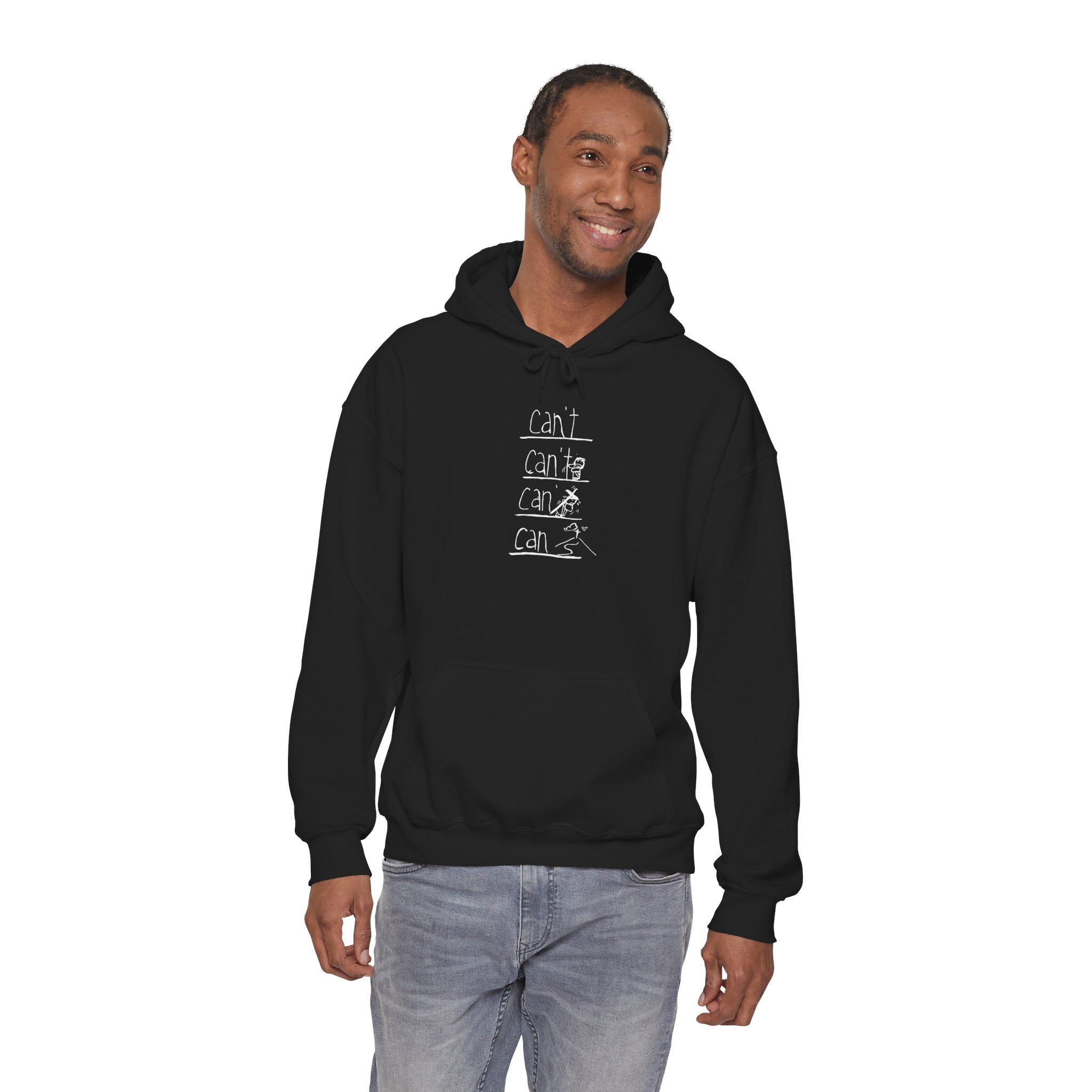 "Can't to Can" Christian Hoodie | Jesus Takes the Cross Sweatshirt | Faith Motivational Pullover Gift