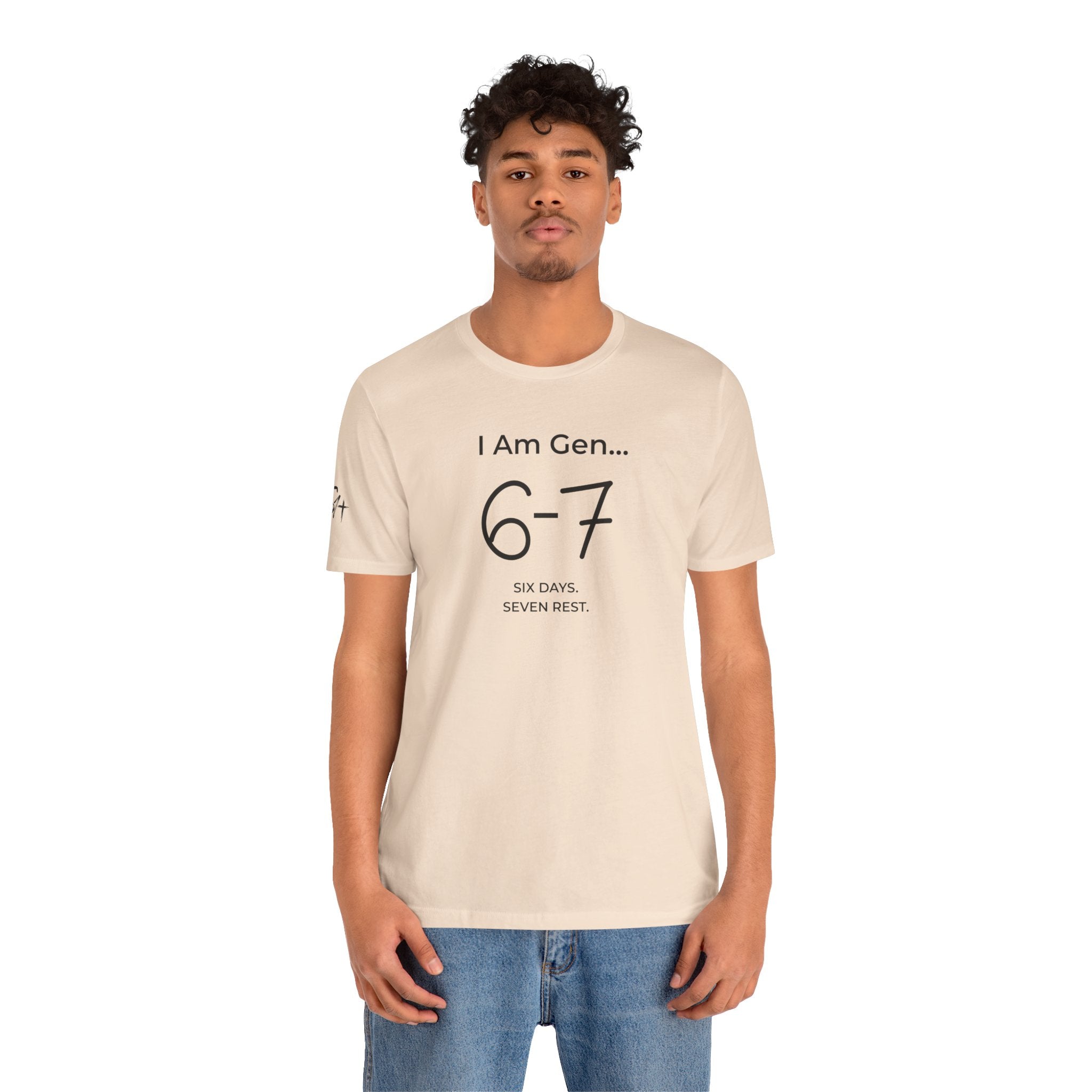 6-7 SIX DAYS. SEVEN REST. T-Shirt | Season1+ Minimalist Scripture Tee