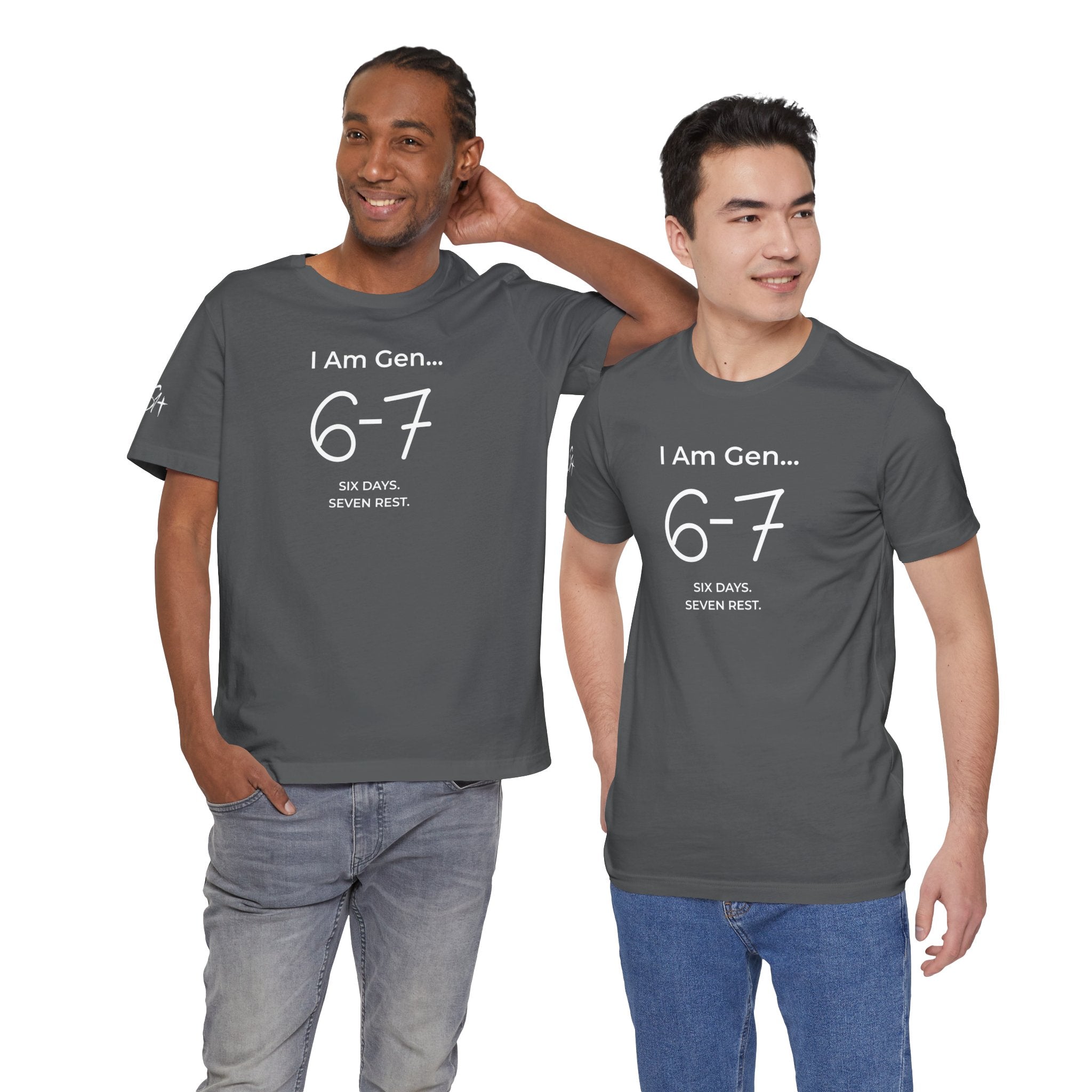 6-7 SIX DAYS. SEVEN REST. T-Shirt | Season1+ Minimalist Scripture Tee