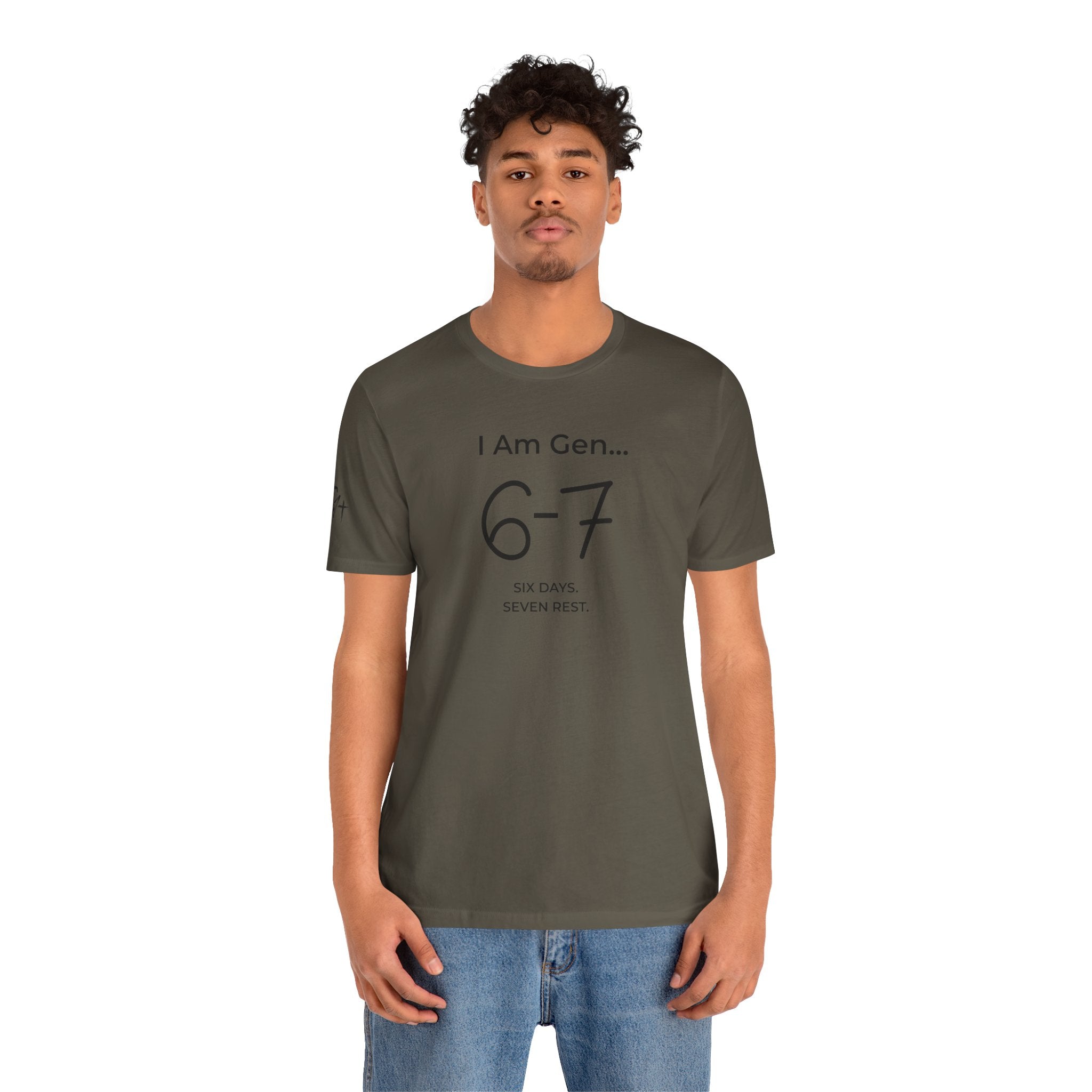 6-7 SIX DAYS. SEVEN REST. T-Shirt | Season1+ Minimalist Scripture Tee