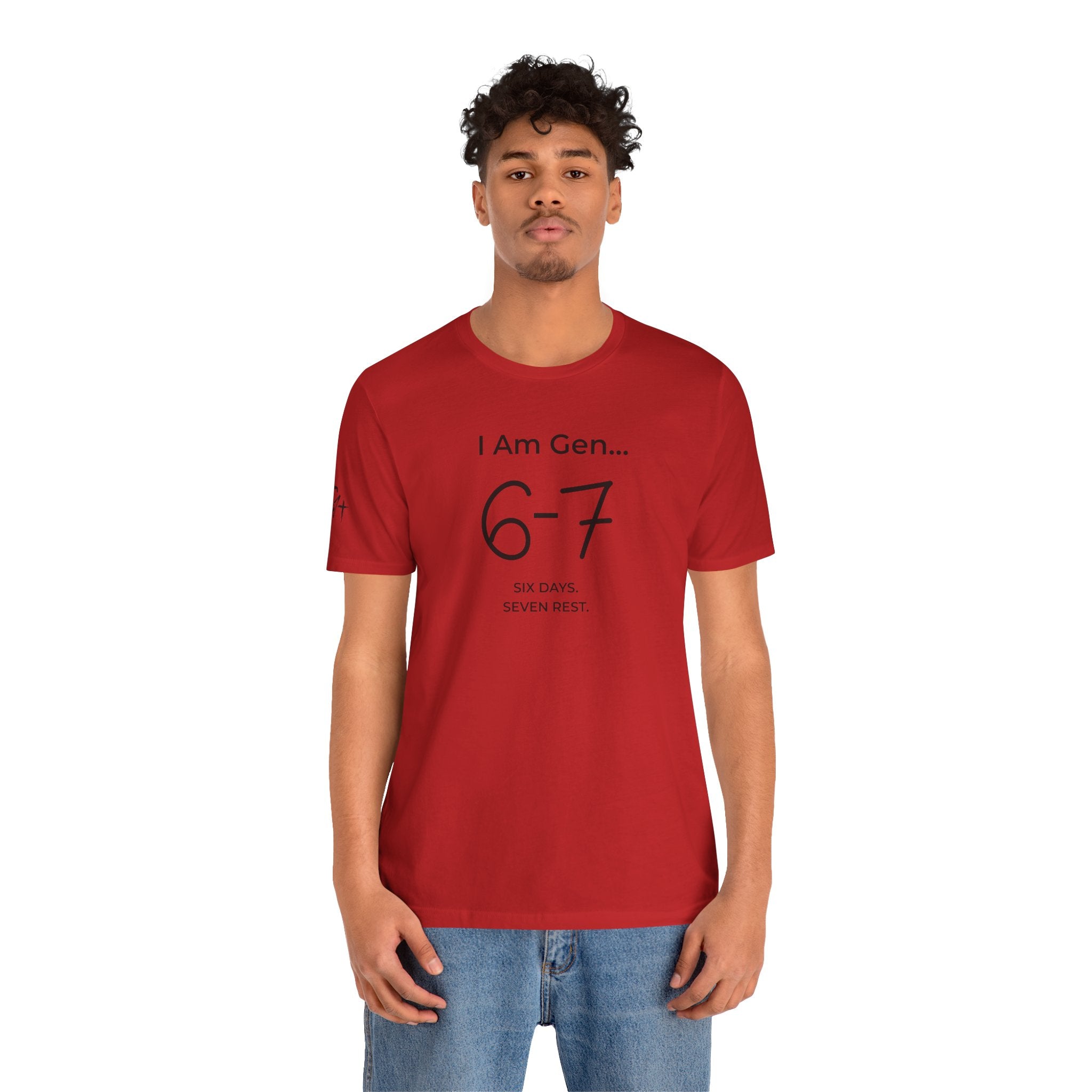 6-7 SIX DAYS. SEVEN REST. T-Shirt | Season1+ Minimalist Scripture Tee