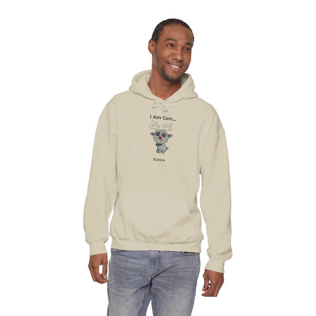 I Am Gen... Sleigh Christmas Hoodie | Reindeer Funny Holiday Pullover | Season1+ Apparel