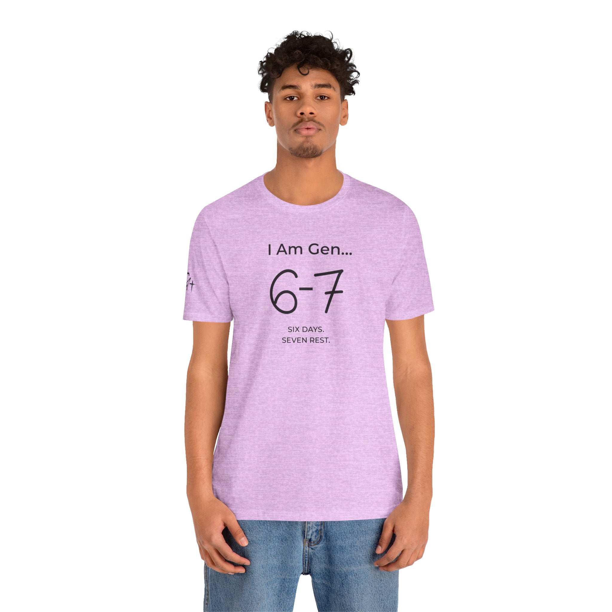 6-7 SIX DAYS. SEVEN REST. T-Shirt | Season1+ Minimalist Scripture Tee