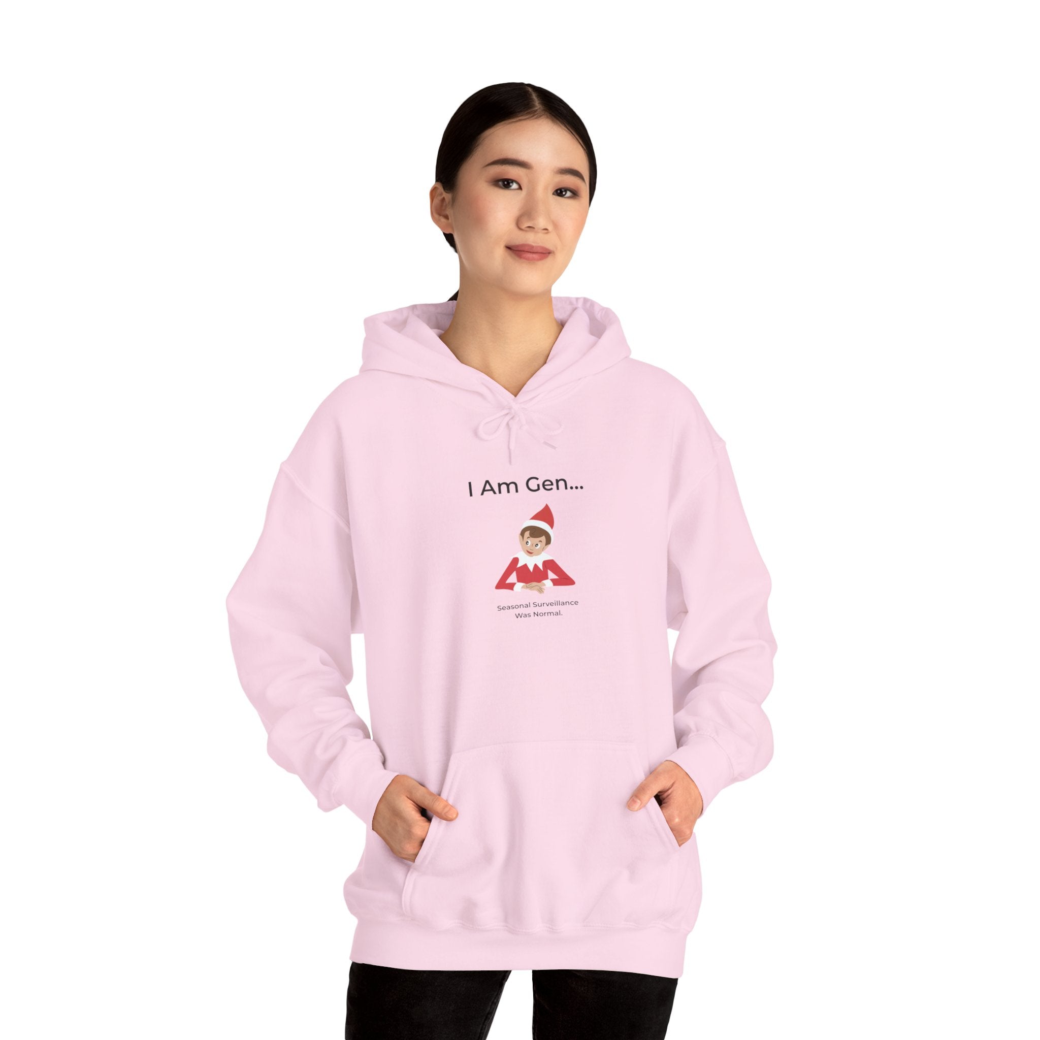 " Christmas Hoodie | Gen Z Elf Surveillance Sweatshirt | Holiday Humor Pullover Gift