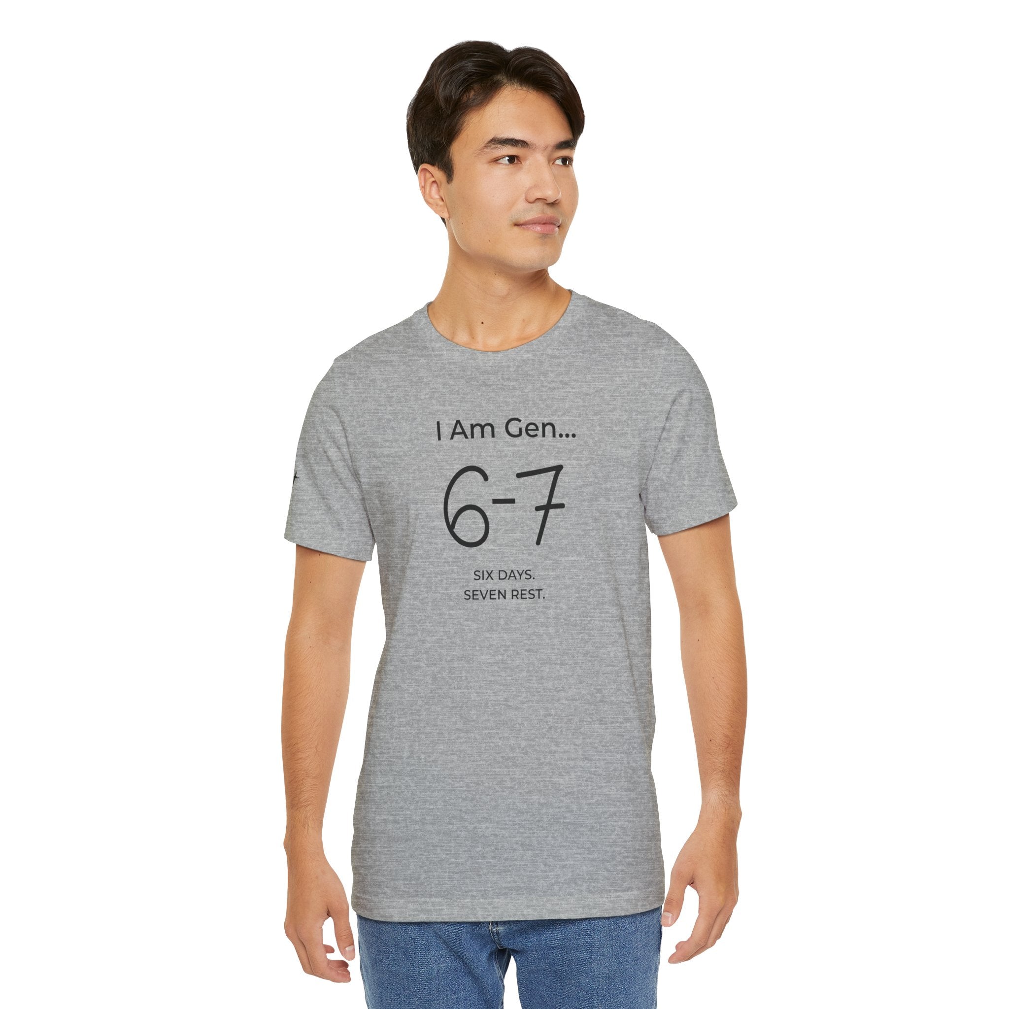 6-7 SIX DAYS. SEVEN REST. T-Shirt | Season1+ Minimalist Scripture Tee