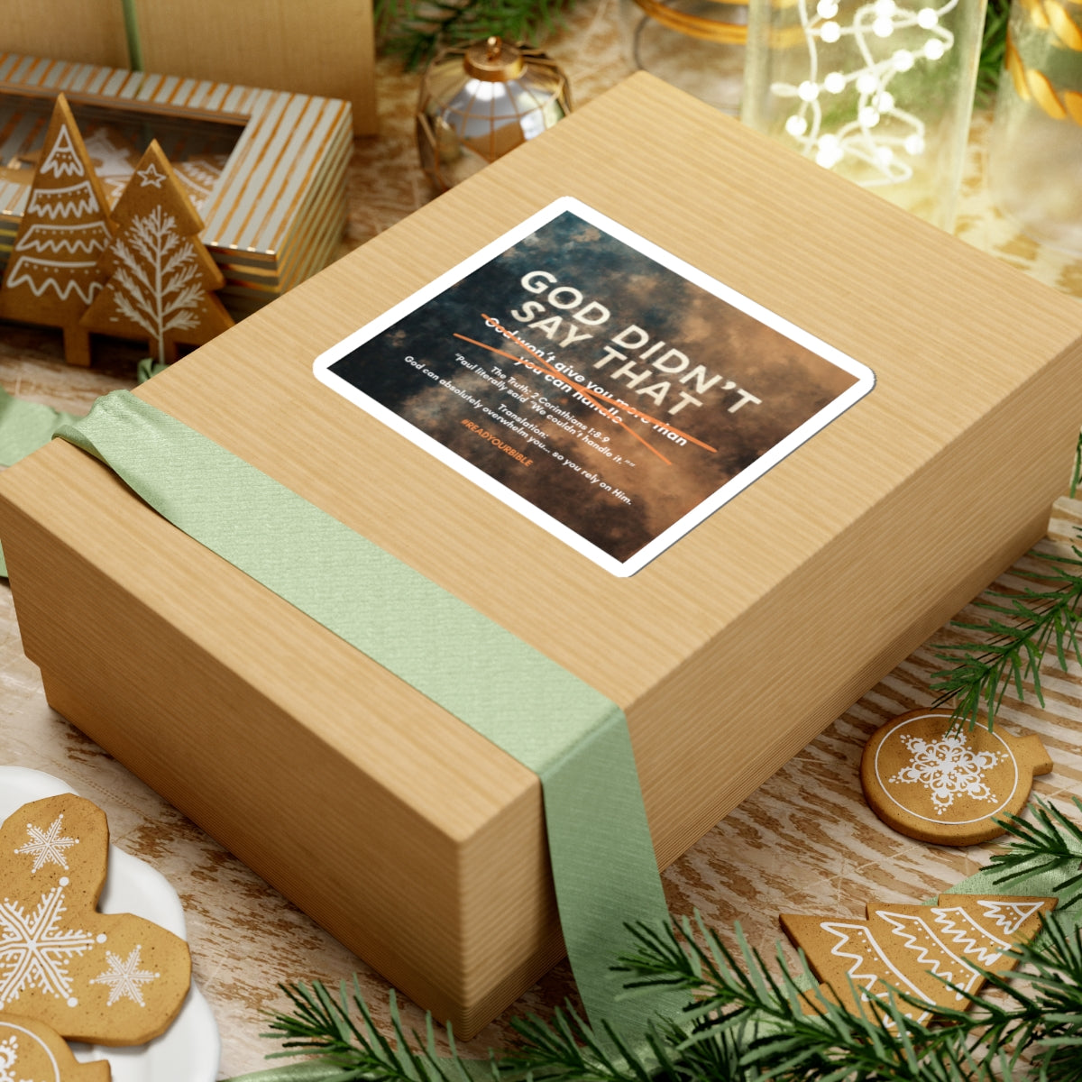 God Wont Give You More Than You Can Handle Sticker | Biblical Truth 2 Corinthians 1:8-9