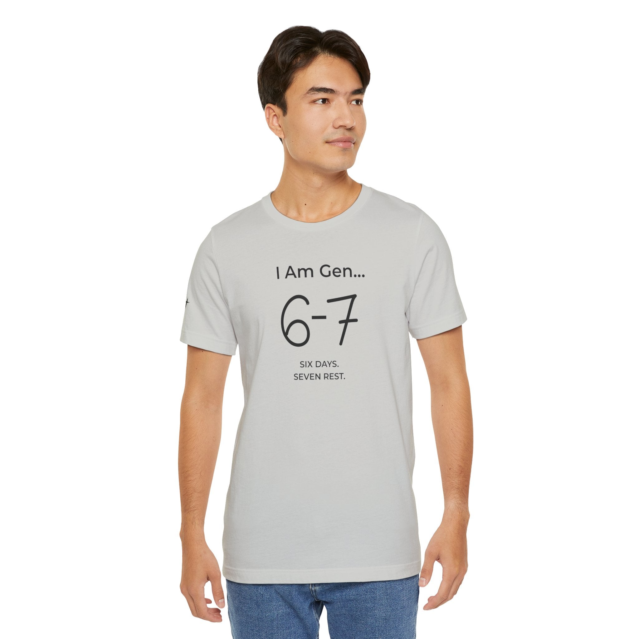 6-7 SIX DAYS. SEVEN REST. T-Shirt | Season1+ Minimalist Scripture Tee