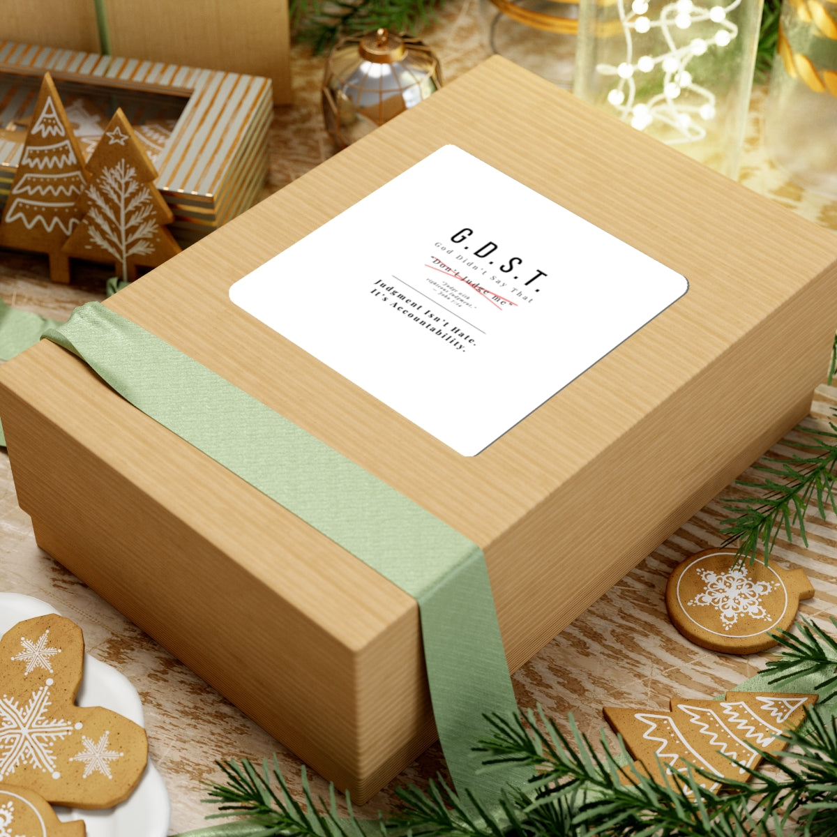 G.D.S.T. "Don't Judge Me" Sticker | Righteous Judgment John 7:24 | Christian Accountability