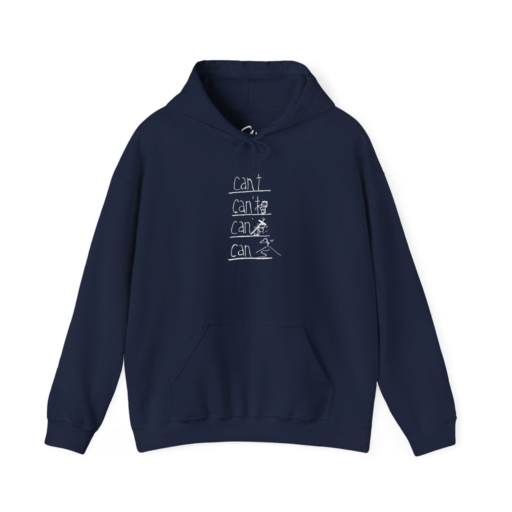 "Can't to Can" Christian Hoodie | Jesus Takes the Cross Sweatshirt | Faith Motivational Pullover Gift