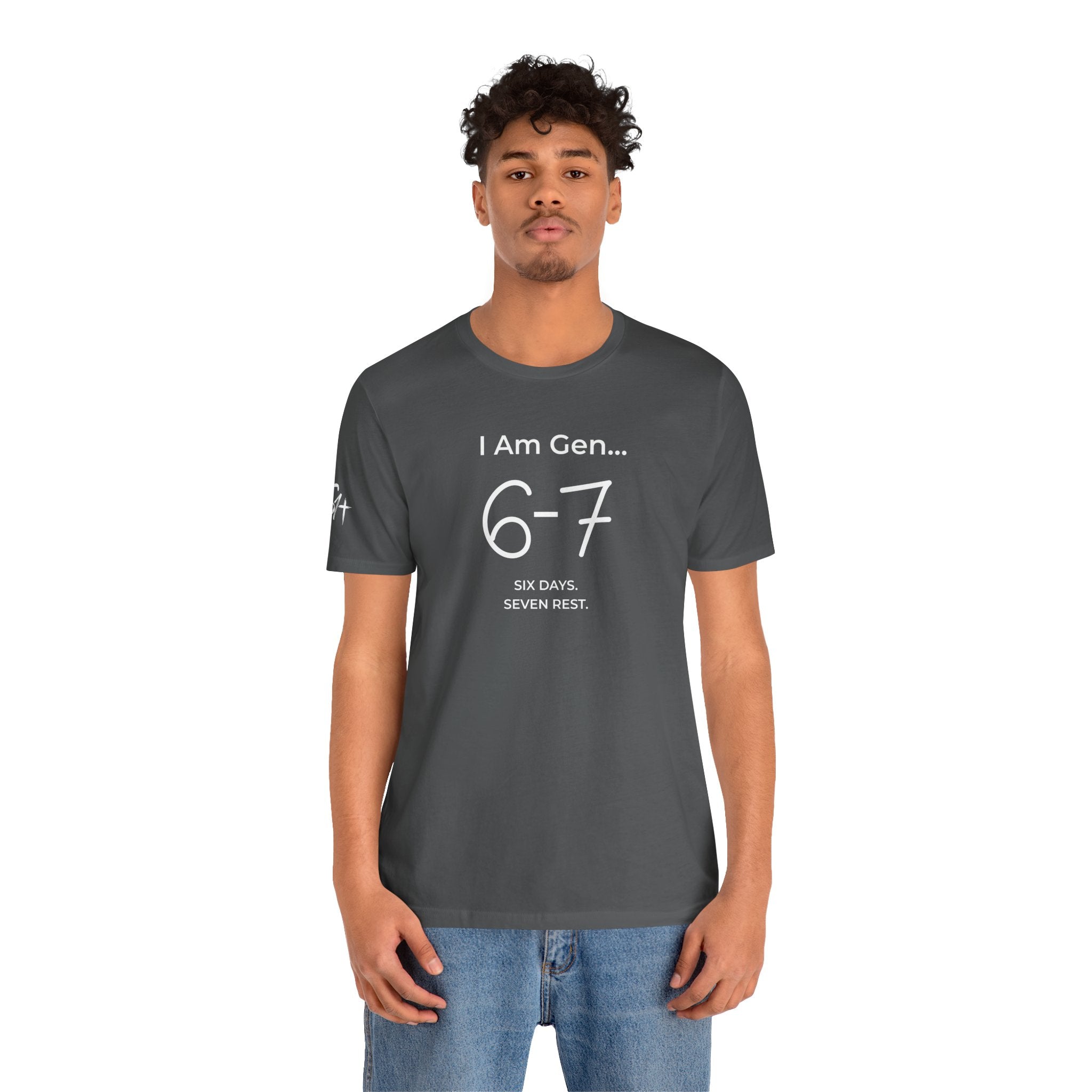 6-7 SIX DAYS. SEVEN REST. T-Shirt | Season1+ Minimalist Scripture Tee