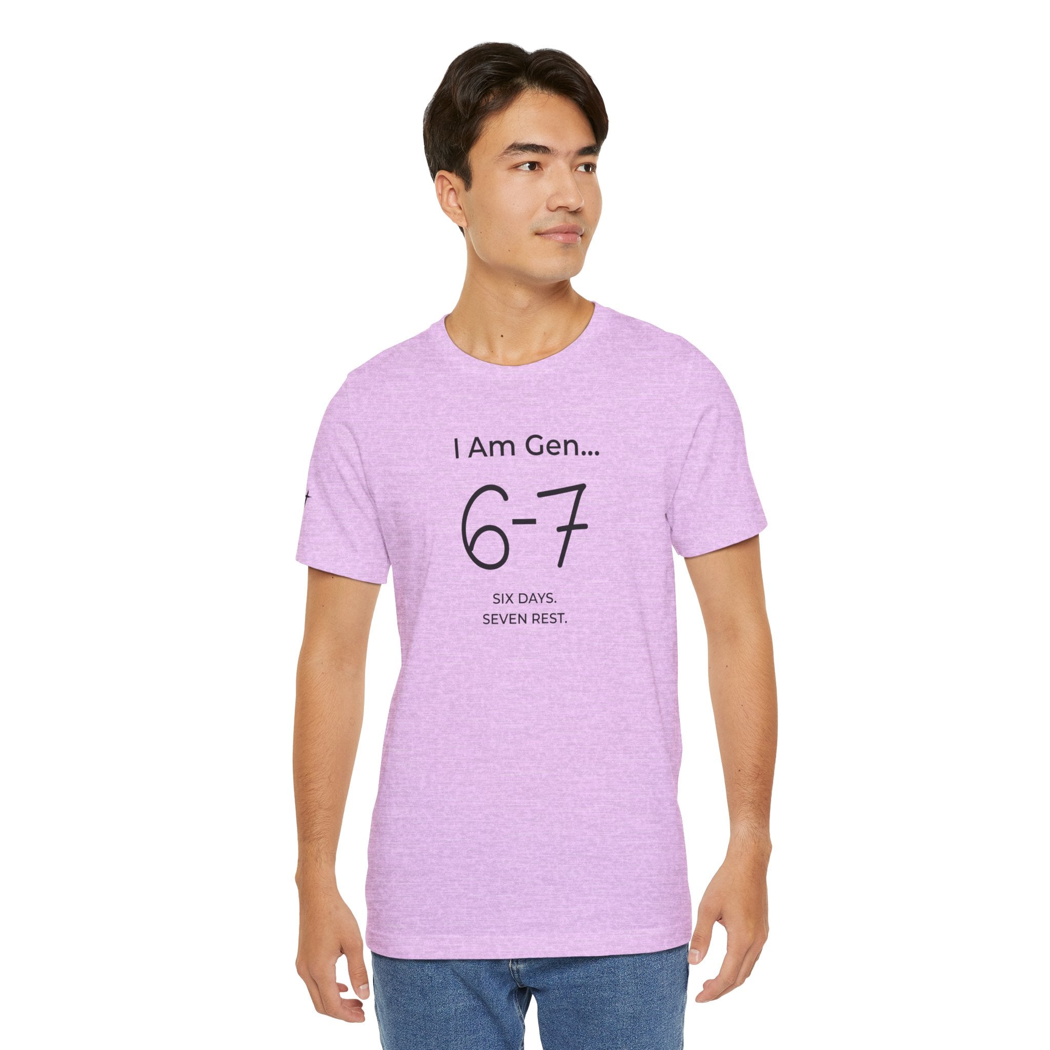 6-7 SIX DAYS. SEVEN REST. T-Shirt | Season1+ Minimalist Scripture Tee