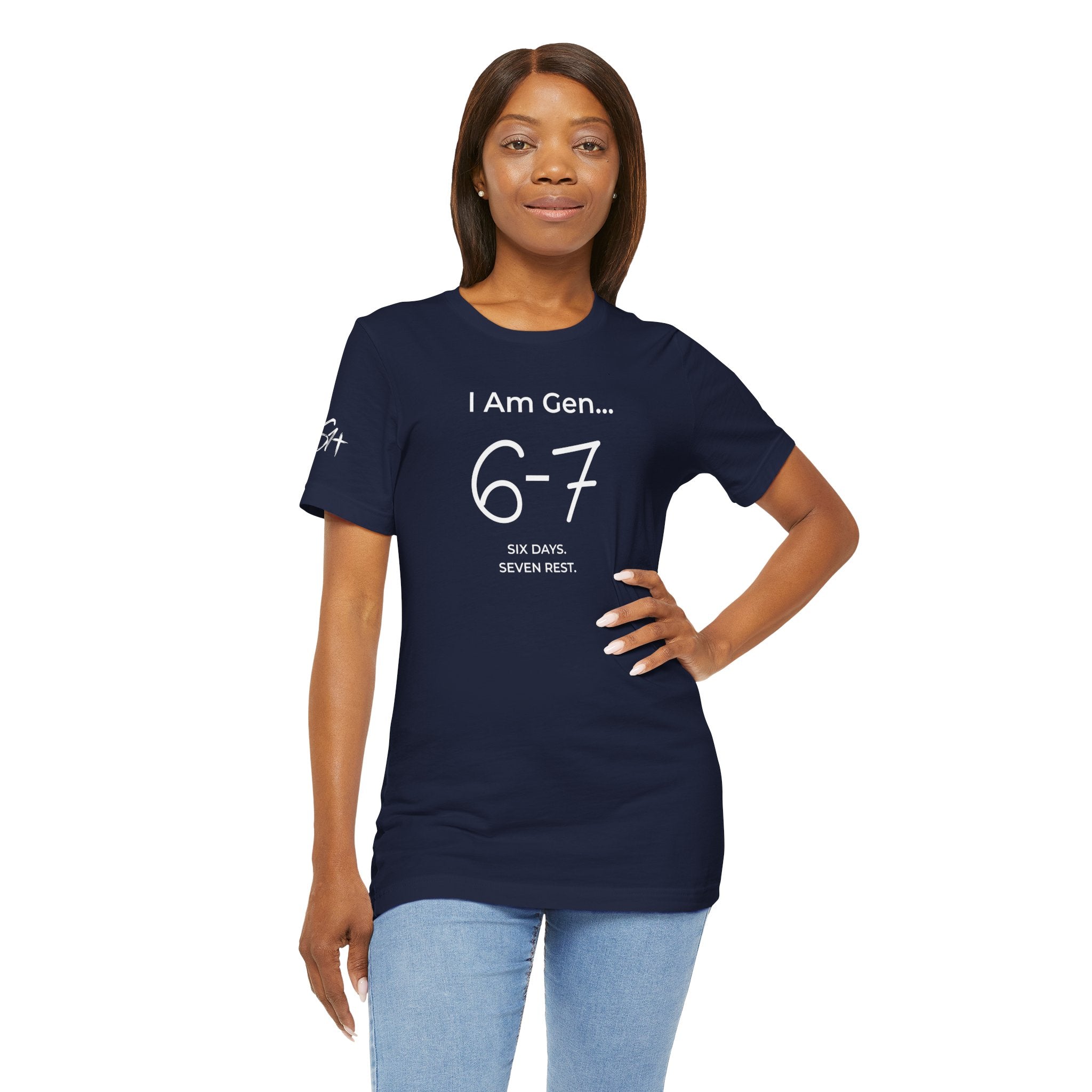 6-7 SIX DAYS. SEVEN REST. T-Shirt | Season1+ Minimalist Scripture Tee