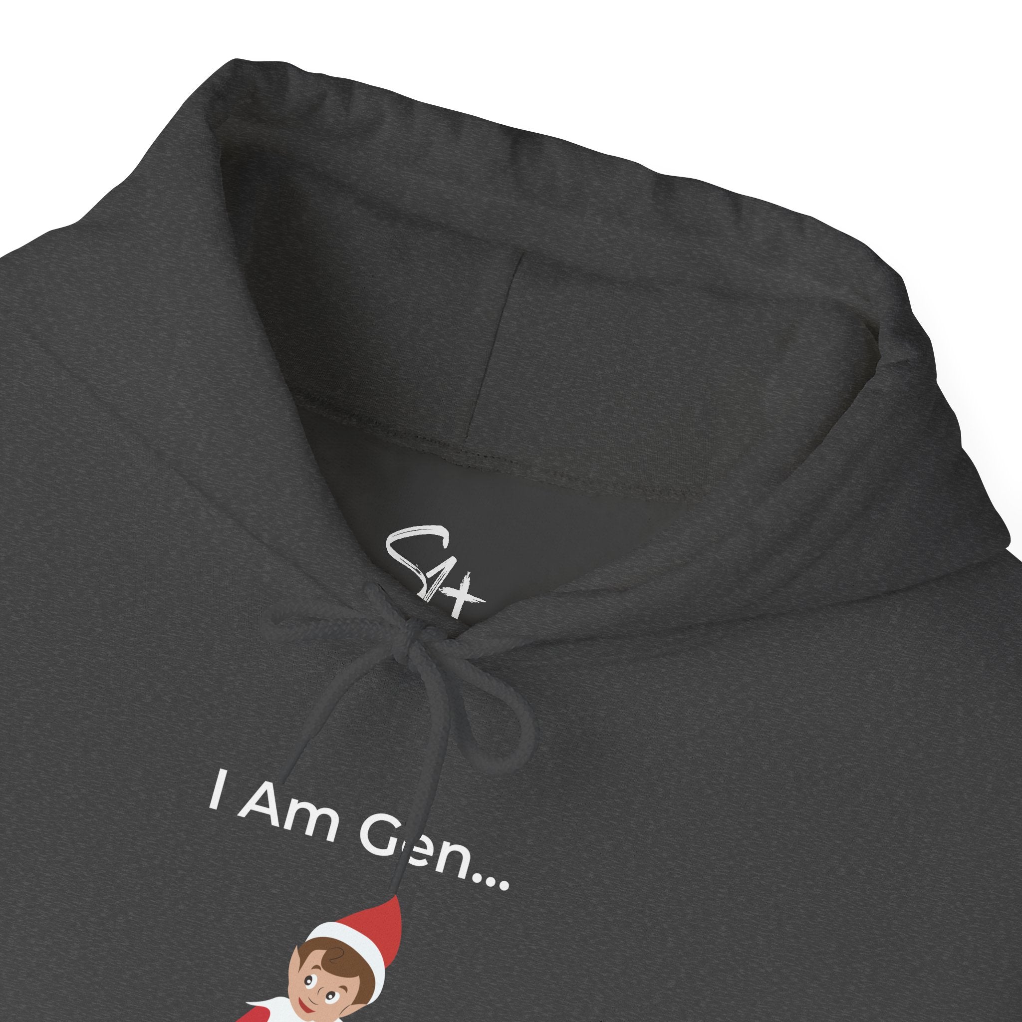 "I Am Gen..." Christmas Hoodie | Gen Z Elf Surveillance Sweatshirt | Holiday Humor Pullover Gift