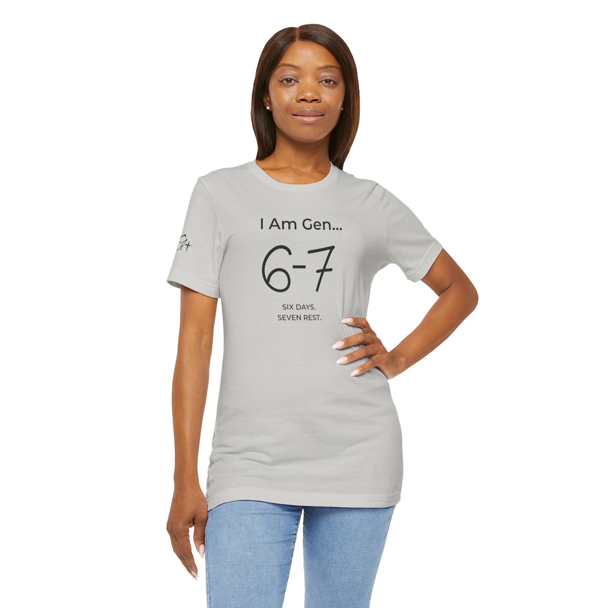 6-7 SIX DAYS. SEVEN REST. T-Shirt | Season1+ Minimalist Scripture Tee