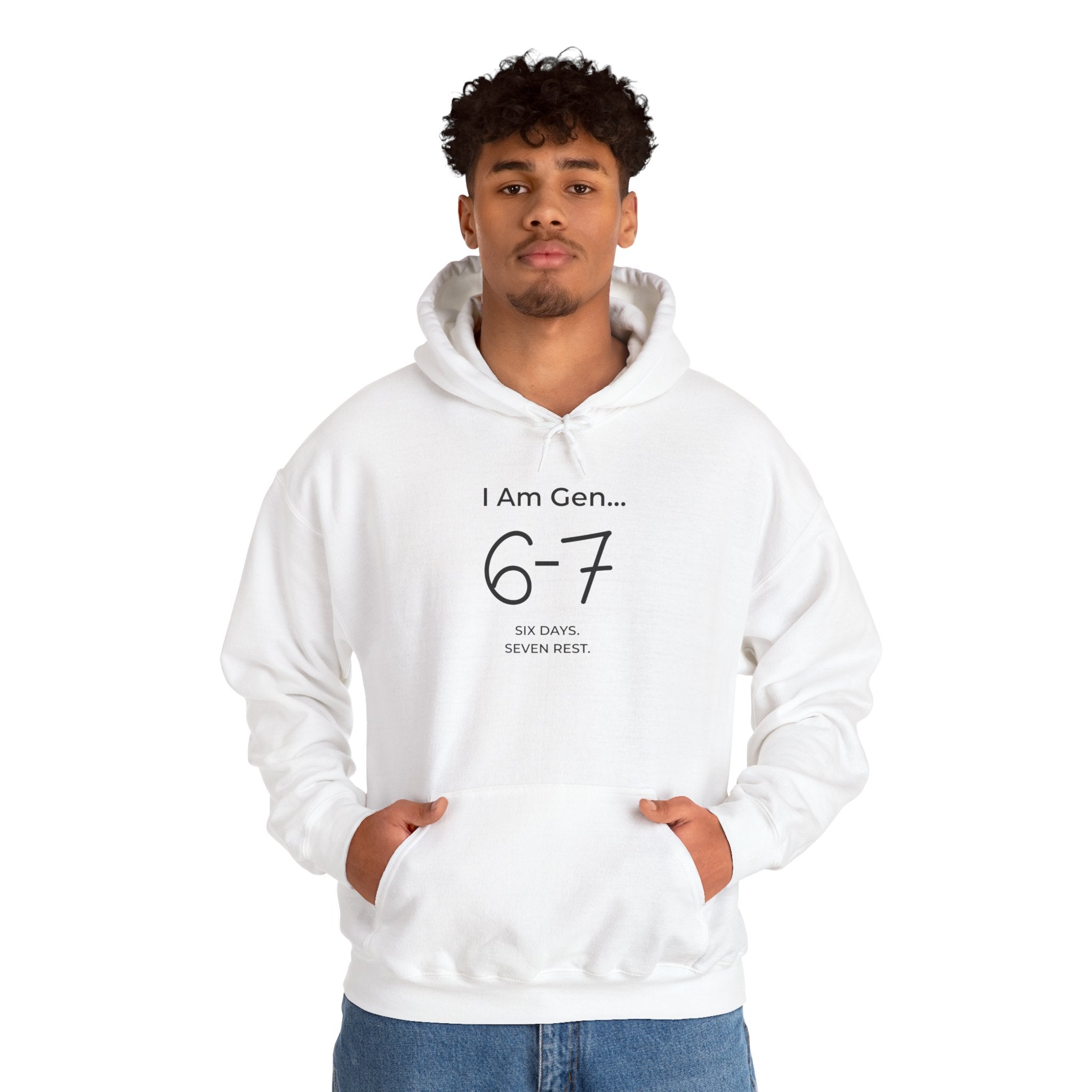 6-7 SIX DAYS. SEVEN REST. Hoodie | Season1+ Modern Christian Faith Pullover