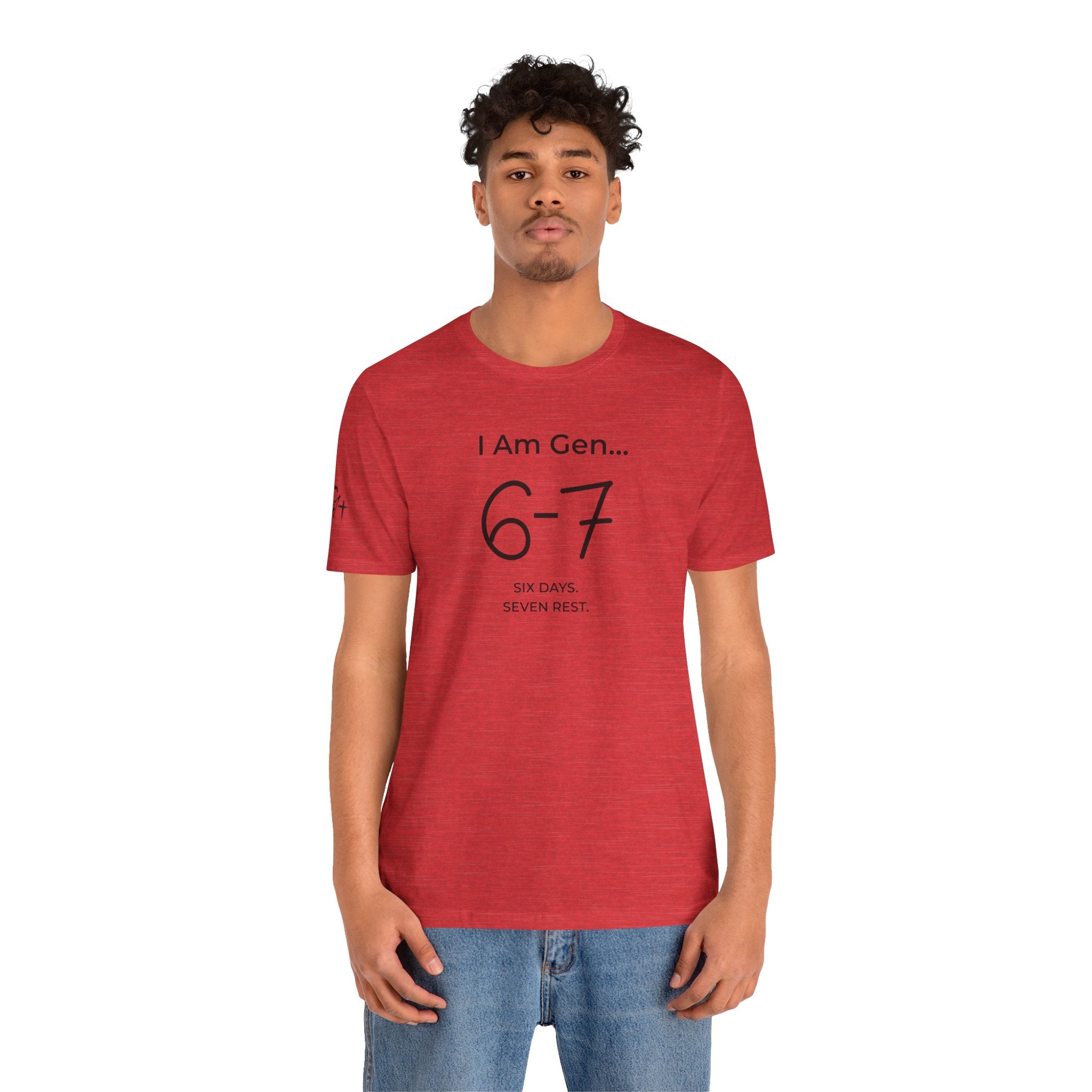 6-7 SIX DAYS. SEVEN REST. T-Shirt | Season1+ Minimalist Scripture Tee