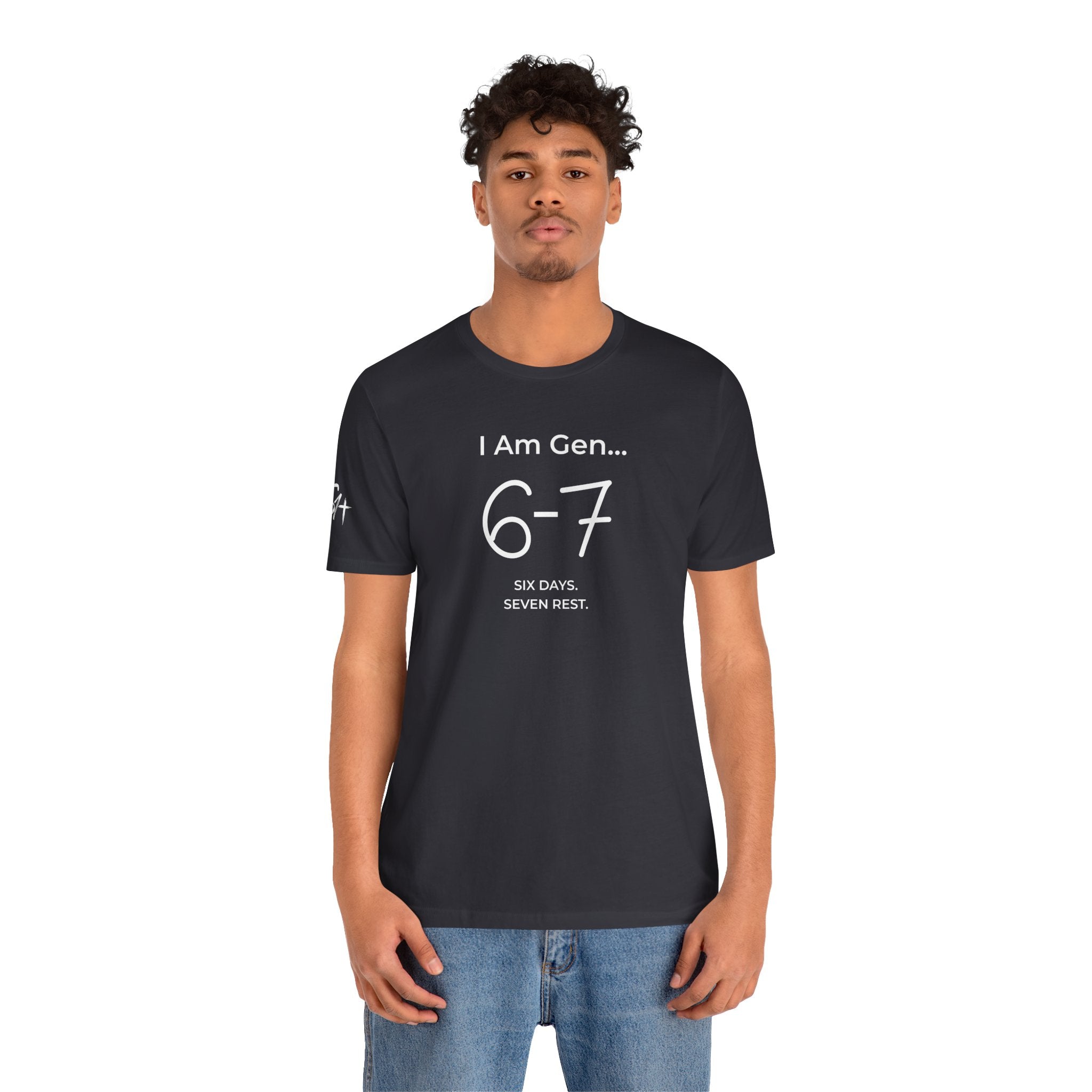 6-7 SIX DAYS. SEVEN REST. T-Shirt | Season1+ Minimalist Scripture Tee