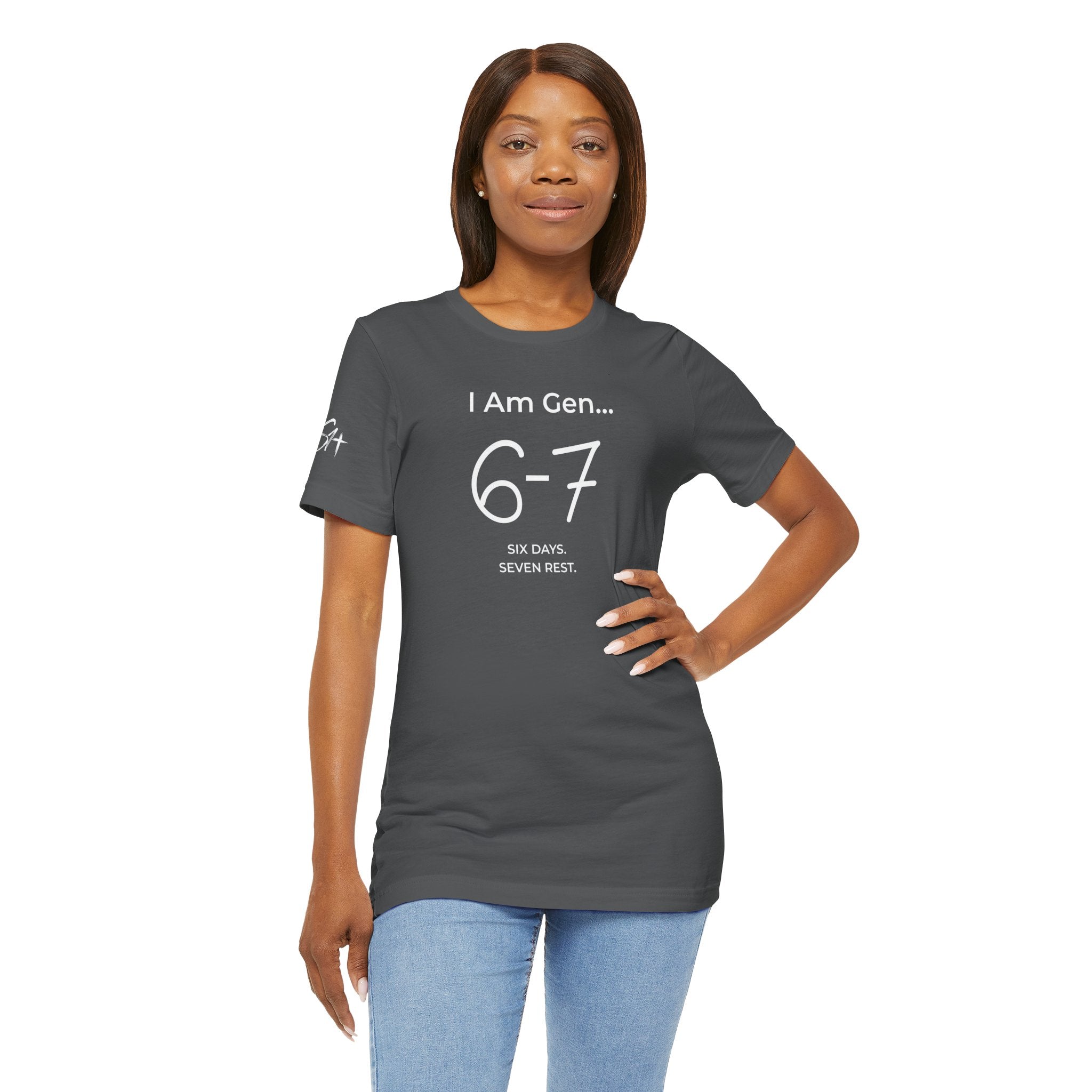 6-7 SIX DAYS. SEVEN REST. T-Shirt | Season1+ Minimalist Scripture Tee