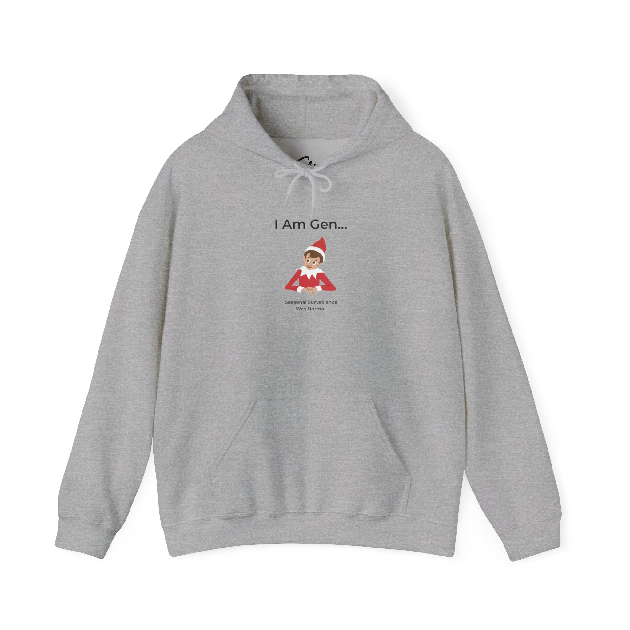 " Christmas Hoodie | Gen Z Elf Surveillance Sweatshirt | Holiday Humor Pullover Gift
