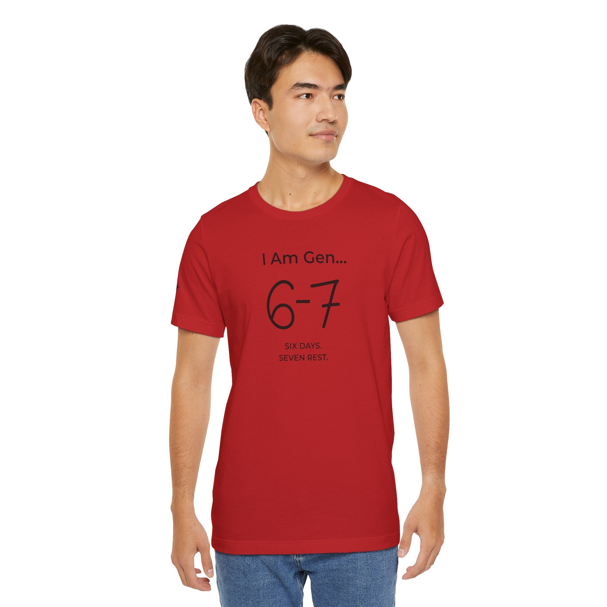 6-7 SIX DAYS. SEVEN REST. T-Shirt | Season1+ Minimalist Scripture Tee