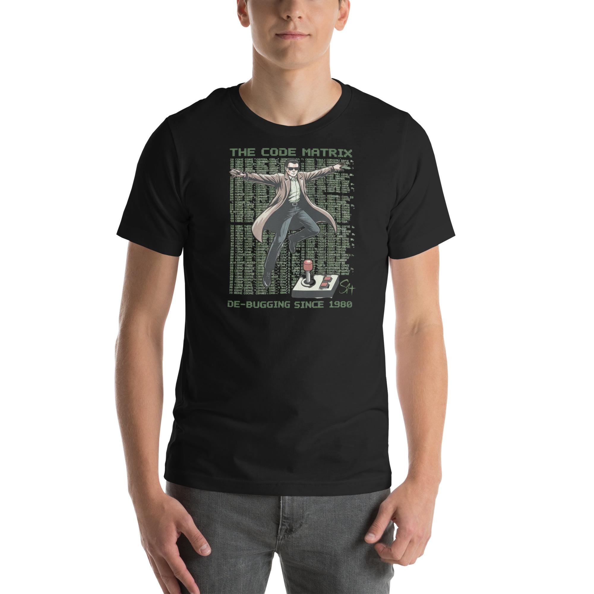 The Code Matrix Debugging Tee | Retro Cyber Hacker T-Shirt | Programming Humor Shirt | Bella Canvas 3001 | Season1+