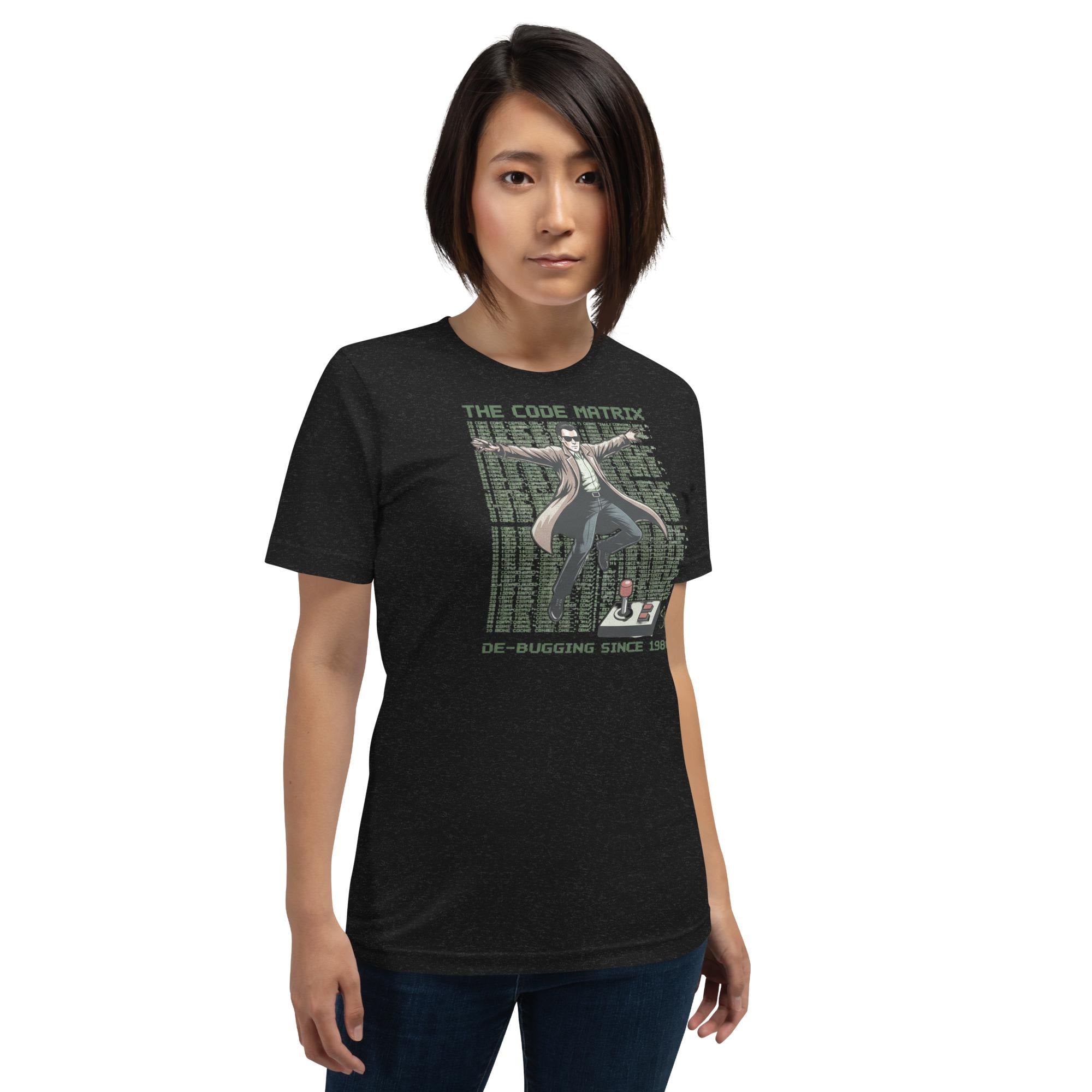 The Code Matrix Debugging Tee | Retro Cyber Hacker T-Shirt | Programming Humor Shirt | Bella Canvas 3001 | Season1+