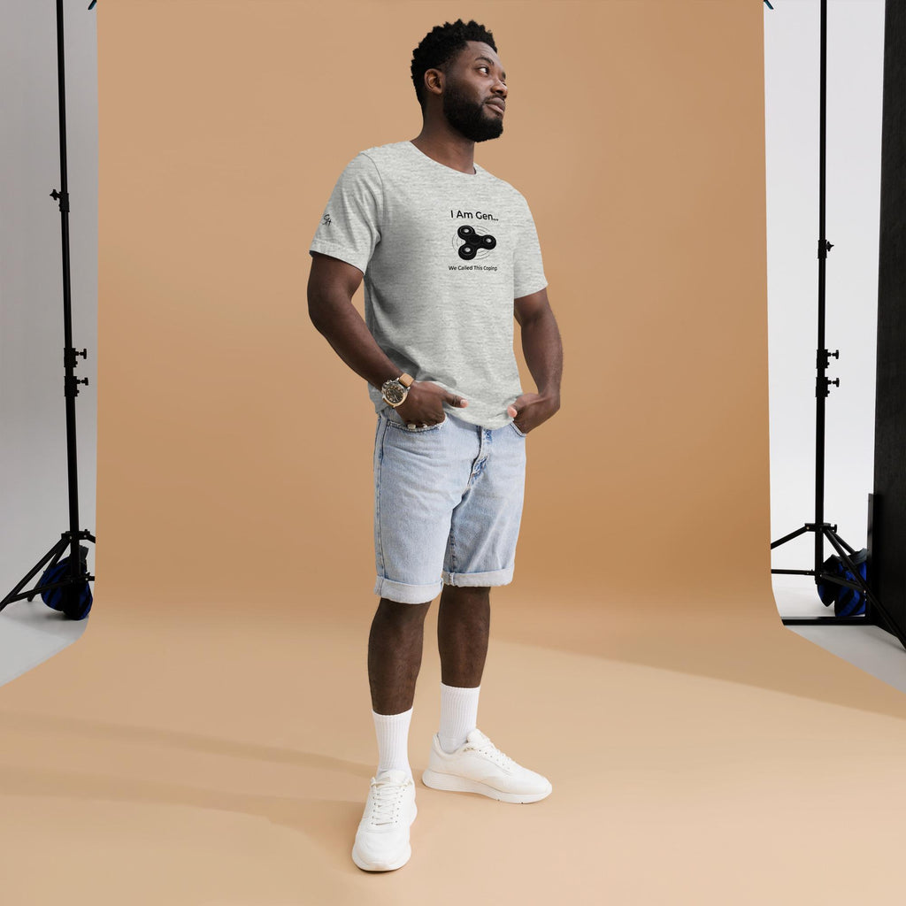 I Am Gen… Fidget Spinner T-Shirt | Gen Z Nostalgia Tee | Minimalist Memory Graphic | Bella Canvas 3001 | Season1+