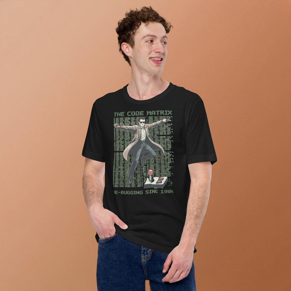 The Code Matrix Debugging Tee | Retro Cyber Hacker T-Shirt | Programming Humor Shirt | Bella Canvas 3001 | Season1+